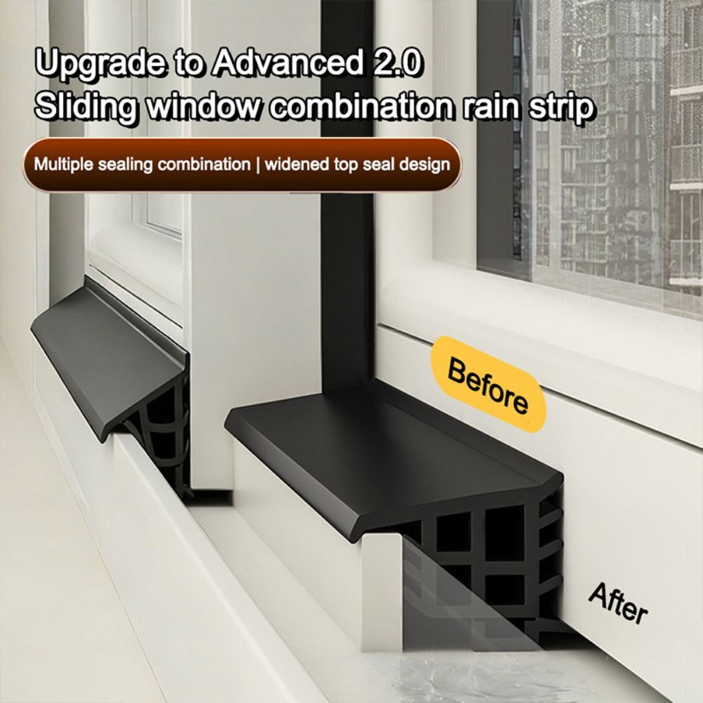 Window Lock Bar - 1m/1.5/2m Window Water Blocking Bar TPE