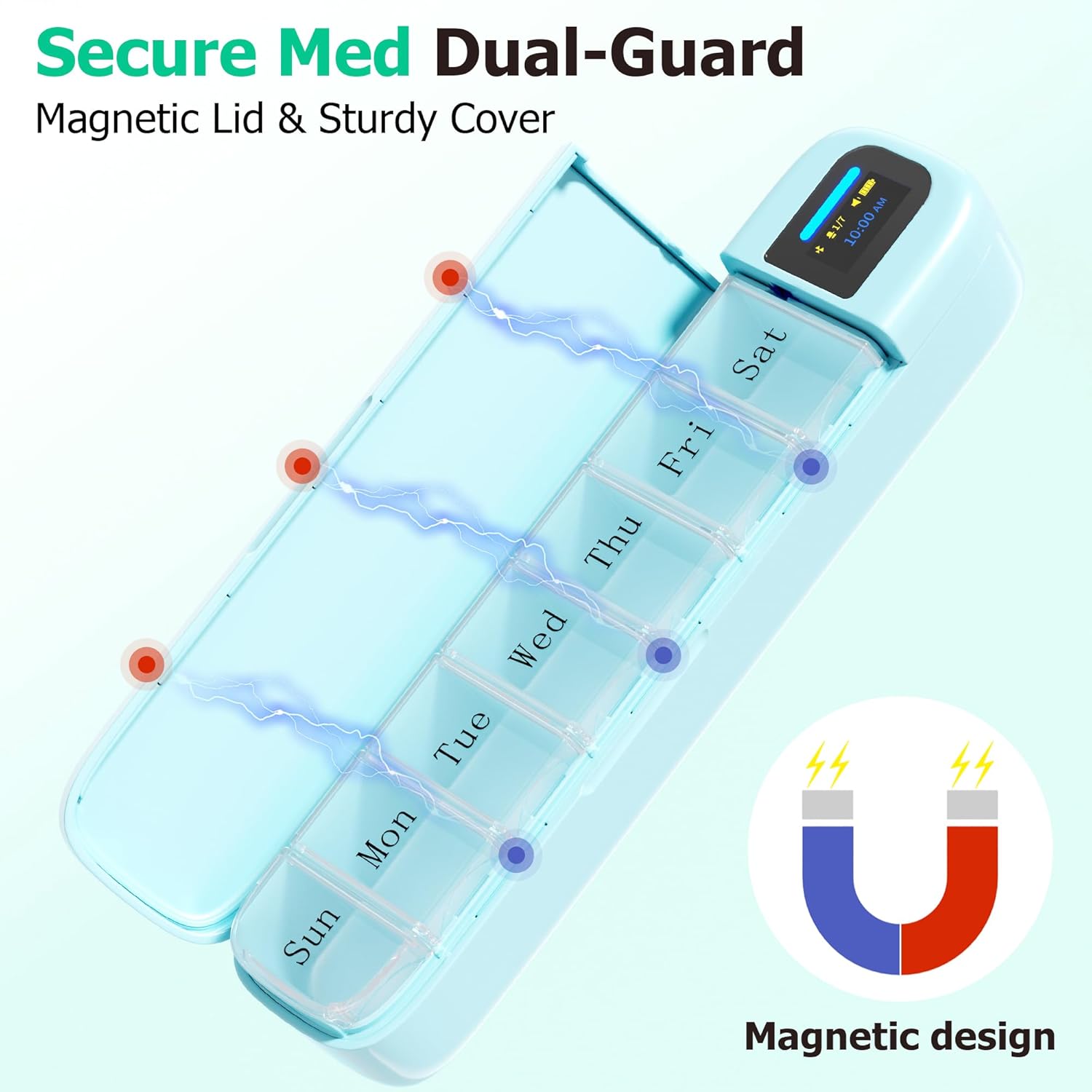 Smart Pill Organizer with Alar - Medicine Cabinet Lock review and price