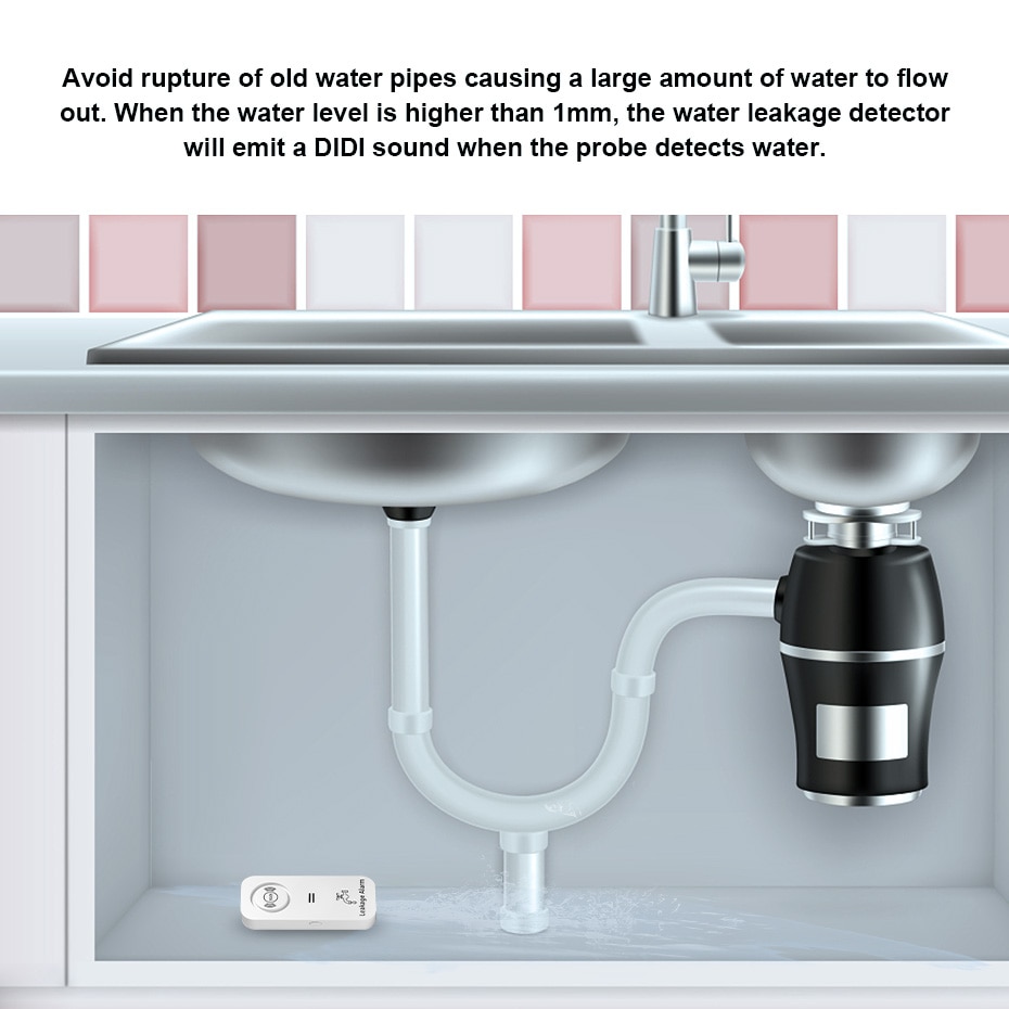 KERUI Wireless Water Sensor 90 - Water Alarm Sensor review and price