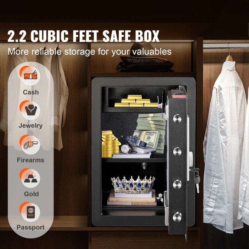 SucceBuy Electric Safe 2.2/1.8 - Fire Safe Document review and price