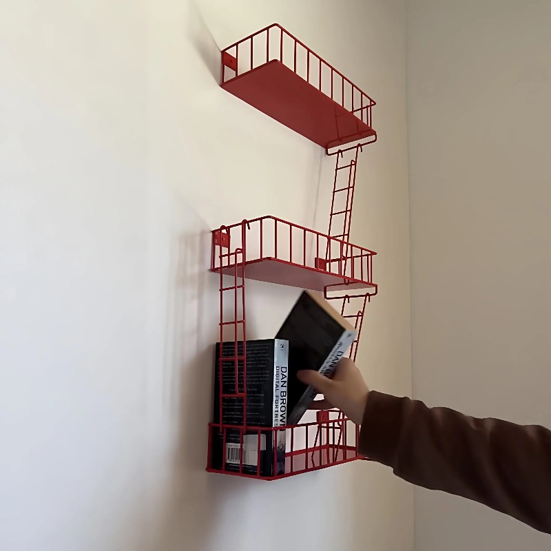 Fire Escape Wall Shelf, 3-Tier - Fire Escape Ladder review and price