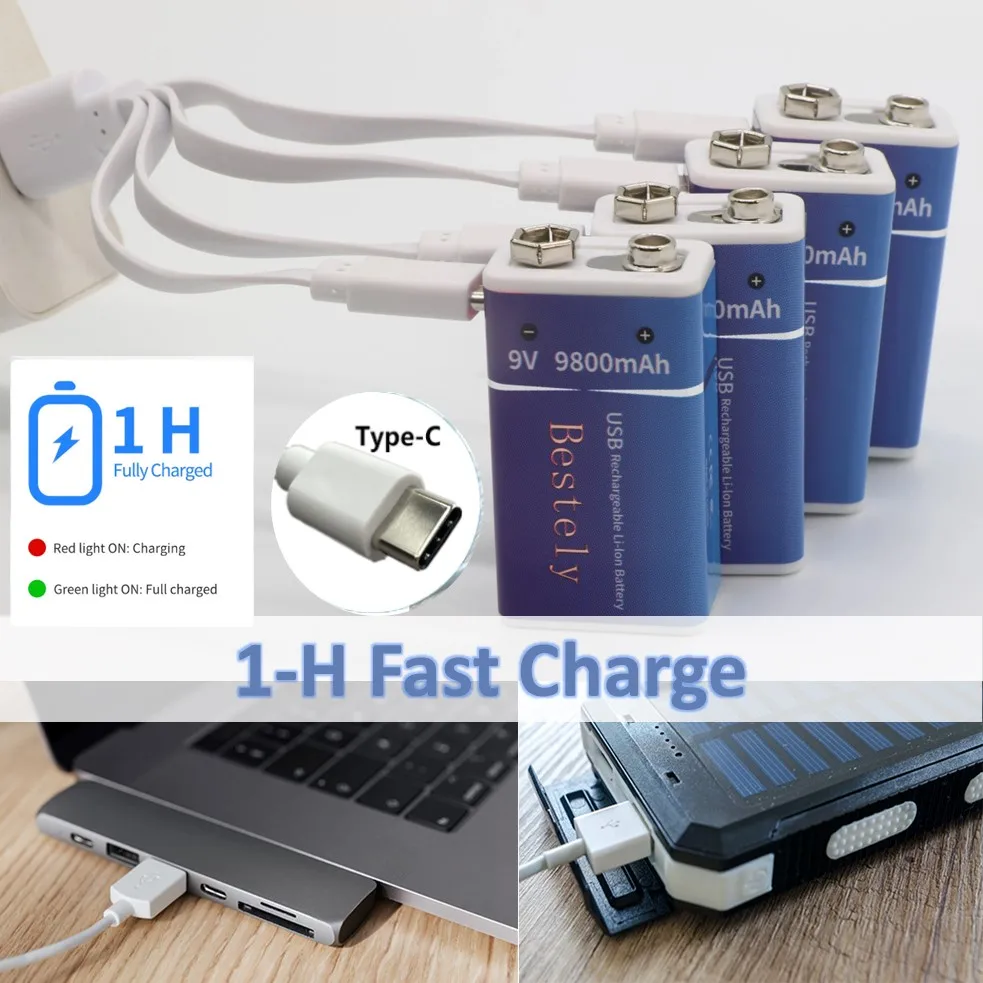 Rechargeable 9V Battery, 9800m - Smoke Detector Interconnected review and price