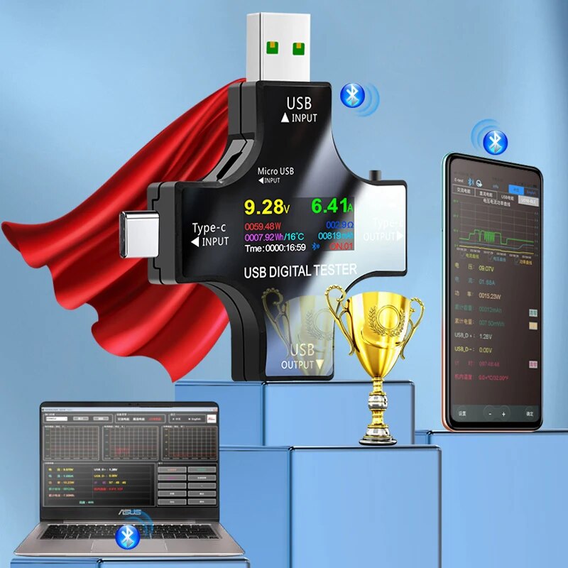 USB Tester DC Type-C PD Digita - Co Detector Plug review and price