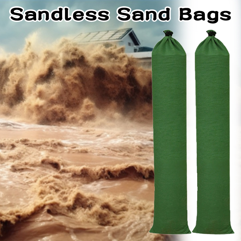 2 Pcs Sandless Sand Bags Anti  - Flood Barrier Bag review and price