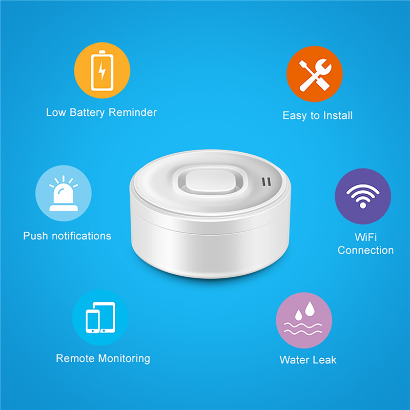 Smart WIFI Water Leak Detector - Water Alarm Sensor review and price